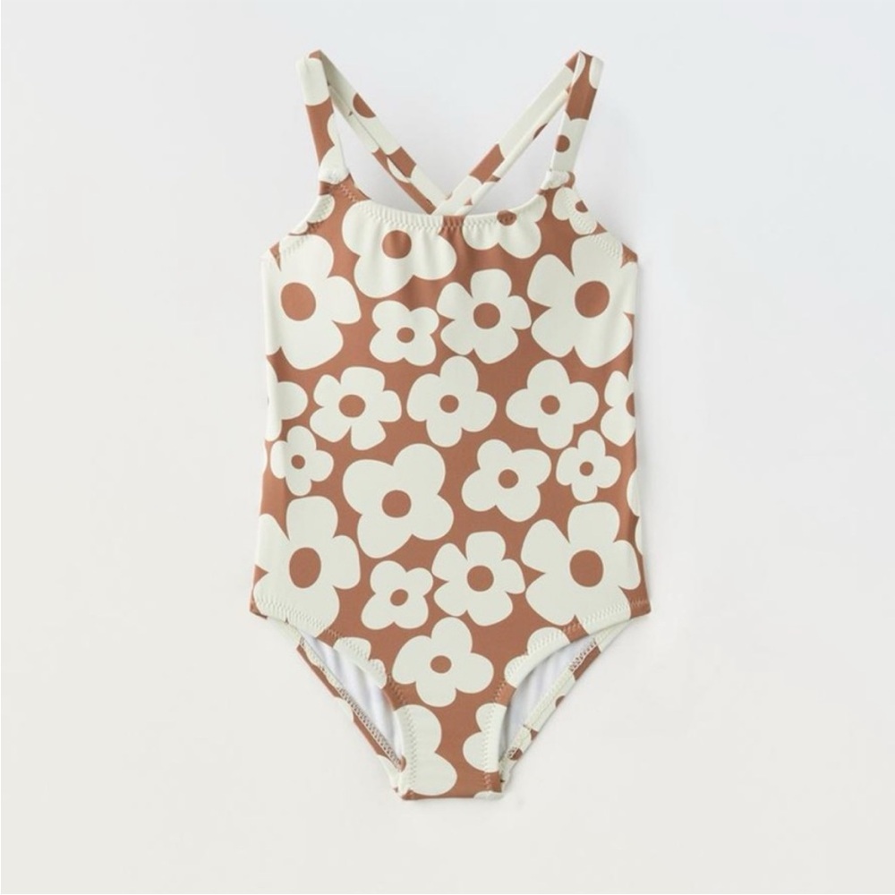 ZARA FLORAL PRINT SWIMSUIT